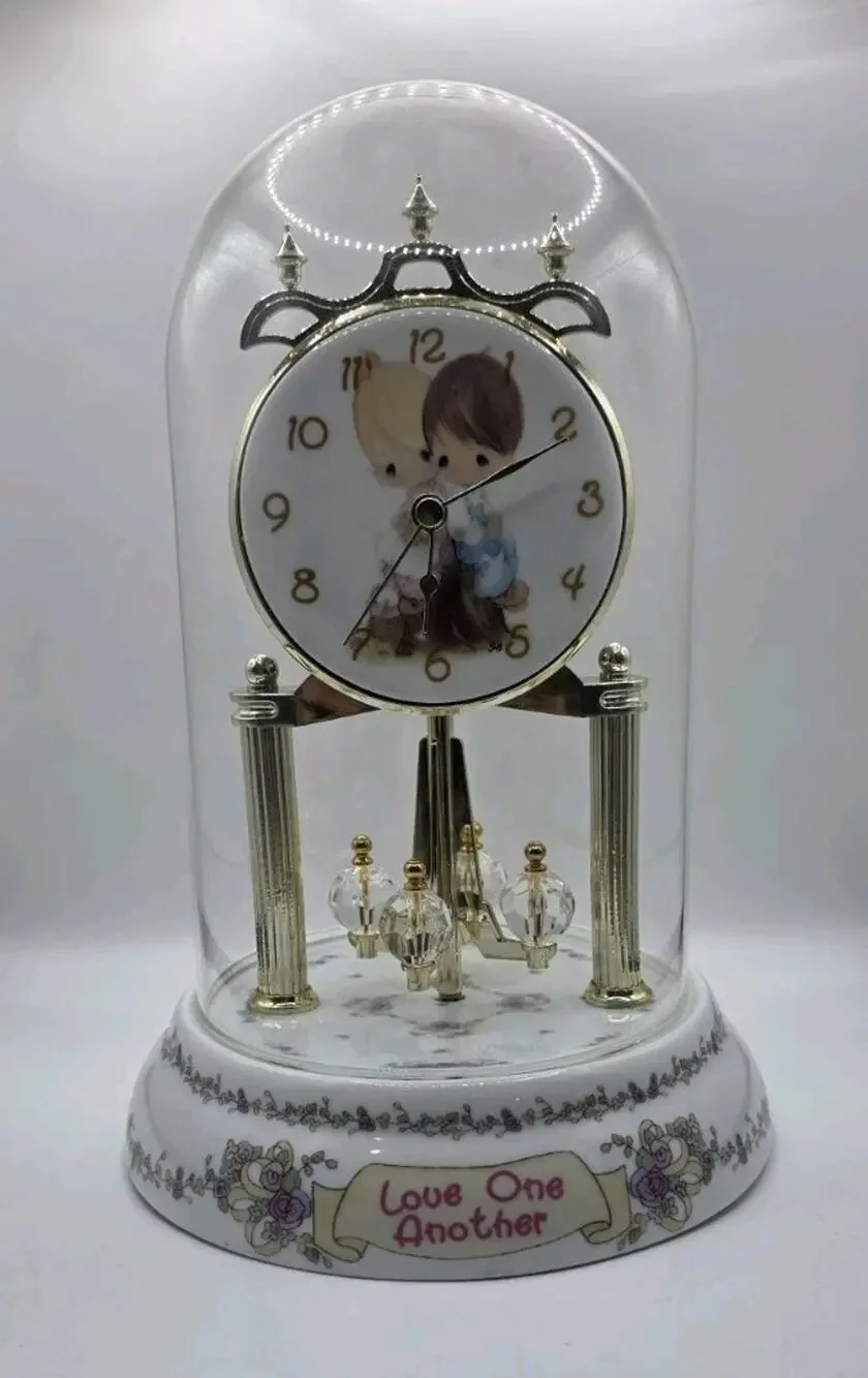 Precious Moments Love One Another Anniversary Clock Revolving Doesn't Work